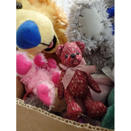 231 - BOX FULL OF [SOME NEW WITH TAGS] ME TO YOU/TY BEANIES /MOSHLINGS ETC BEARS. ALSO A GOSH!-MERMAID AND... 