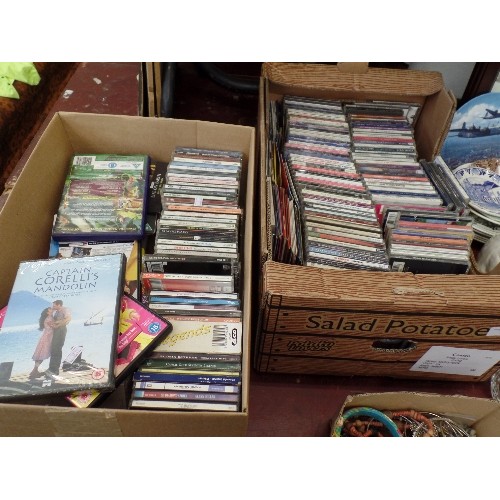 242 - 2 CRATES FULL OF MIXED MUSIC CD'S, INCLUDES SHANIA TWAYNE, WILLIE NELSON, JIMMY NAIL, STEVIE WONDER ... 