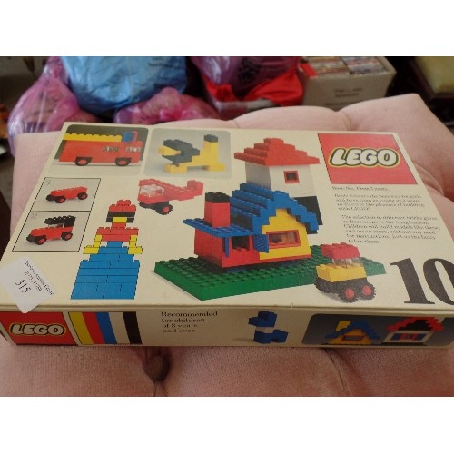 315 - BASIC LEGO SET. NEW/BOXED.