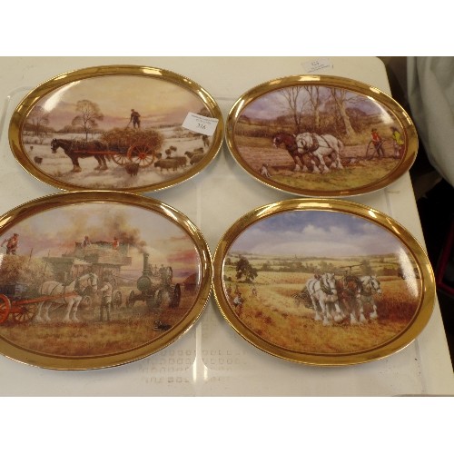 316 - 4 X LIMITED EDITION PLATES. 4 SEASONS BY JL. CHAPMAN. DAVENPORT POTTERY CO.