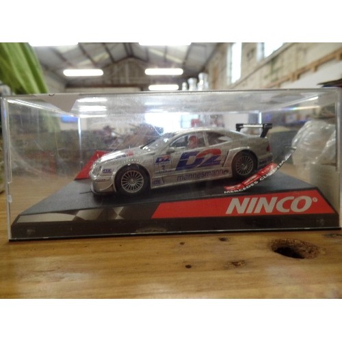 345 - DIE-CAST MERCEDES CLK DTM RALEIGH CAR IN DISPLAY BOX.