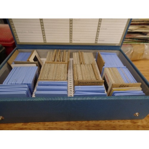 349 - PHOTOGRAPHIC SLIDES. CONTAINED IN 7 X INDEX BOXES.