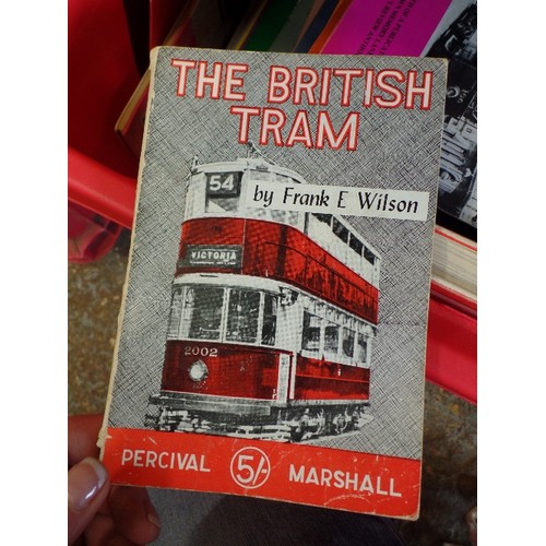 376 - TRAM INTEREST. LARGE LOT INC: MANY ALBUMS CONTAINING 'MODERN TRAMWAY' PUBLICATION. QUANTITY OF 'TRAM... 