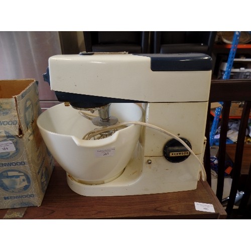 385 - RETRO KENWOOD MIXER ON STAND. IVORY