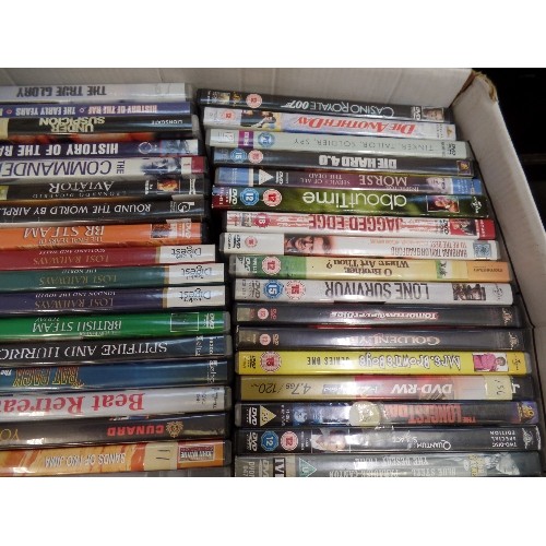 396 - VERY LARGE BOX [3 LAYERS!] FULL OF DVD'S .MIXED STYLES AND SUBJECTS.