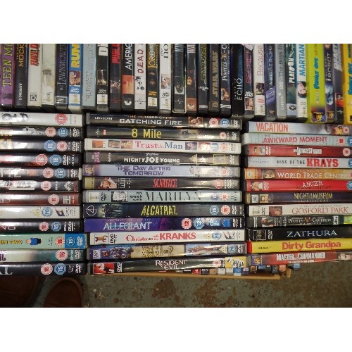 404 - LARGE QUANTITY OF MIXED DVD'S.