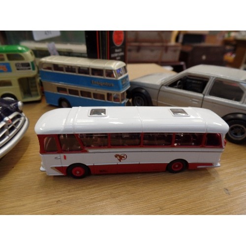 431 - DIE-CAST VEHICLES. INC CORGI 'BLACKPOOL DOUBLE-DECKER' GILBOW 'EASTERN NATIONAL' COACH, A HOT WHEELS... 