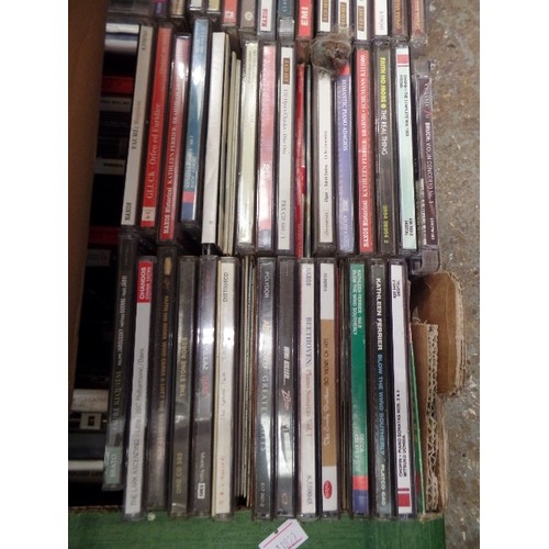 458 - 2 BOXES OF CD'S AND CASSETTES