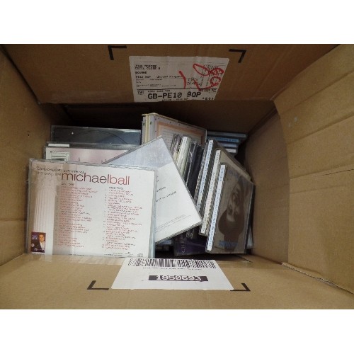 458 - 2 BOXES OF CD'S AND CASSETTES