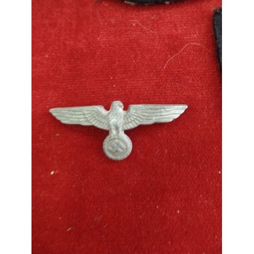 15 - 3 CLOTH BADGES - RAF SUPPORT COMMAND, NOMPERE WITH OWL,NORTHANTS BOWLING FEDERATION, GPO METAL BADGE... 