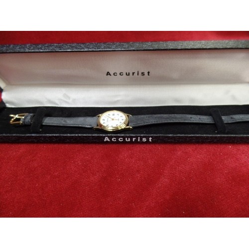 28 - UNWORN ACCURIST LADIES WATCH IN ORIGINAL BOX