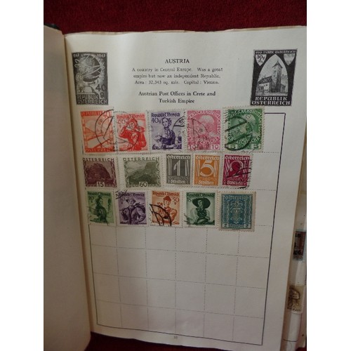 108 - VINTAGE STAMPS CONTAINED IN A STAMP ALBUM.