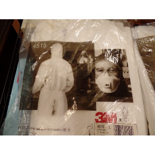 327 - 2 NEW/PACKAGED COVER-ALL DUST SUITS. WHITE BREATHABLE WITH HOODS.