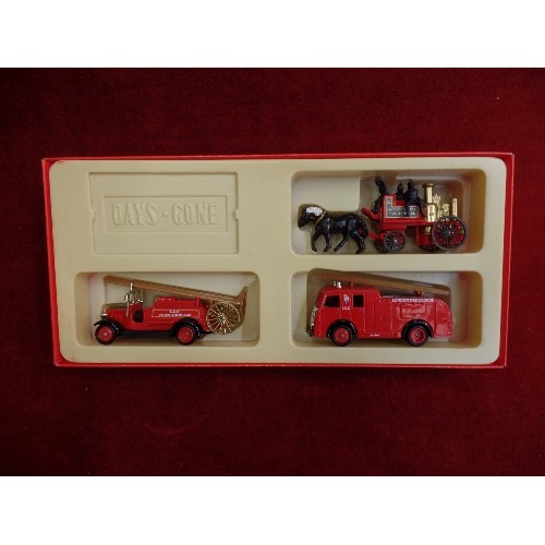 242 - LLEDO COLLECTORS 'LONDONS BURNING' SET OF 3 VEHICLES. BOXED