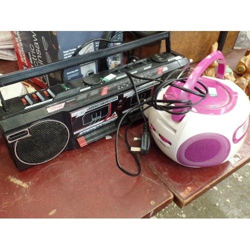 237 - CATHAY STEREO CASSETTE RADIO, AND A LAVA CD RADIO. WORKING