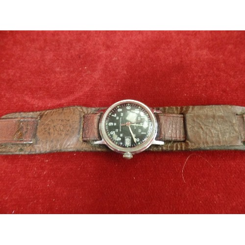 8 - VINTAGE TIMEX WATCH ON LEATHER STRAP