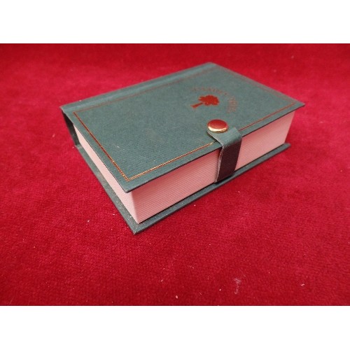 19 - FAMILY TREE BOX WITH SILVER METAL HEART SHAPED LOCKET