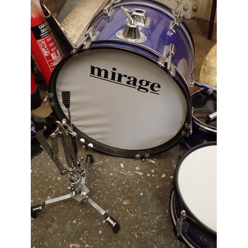 149 - MIRAGE DRUM KIT IN COBALT BLUE.