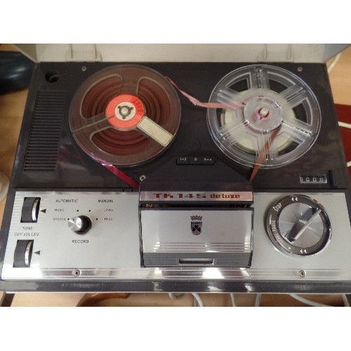 200 - VINTAGE GRUNDIG TK 145 DE-LUXE, TWIN TAPE REEL DECK.