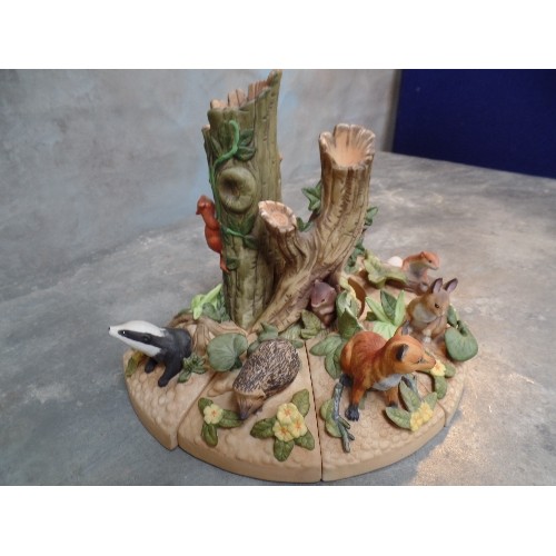 78 - DANBURY MINT WOODLAND LIFE PART SET - 8 PIECES