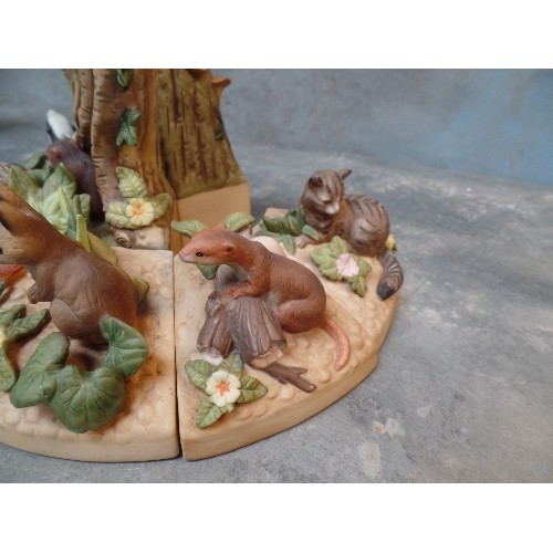 78 - DANBURY MINT WOODLAND LIFE PART SET - 8 PIECES