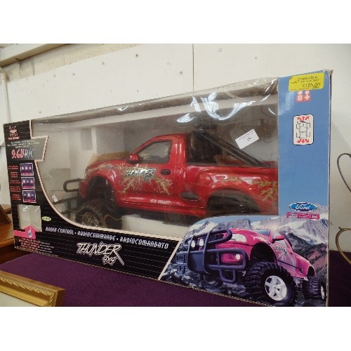 103 - LARGE REMOTE-CONTROLLED THUNDER 4X4 FORD F.150. BOXED.