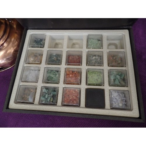 124 - 'TREASURES OF THE EARTH. GEMSTONES/ROCKS CONTAINED IN 3 BOXES