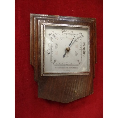 154 - SMALL ART DECO BAROMETER.