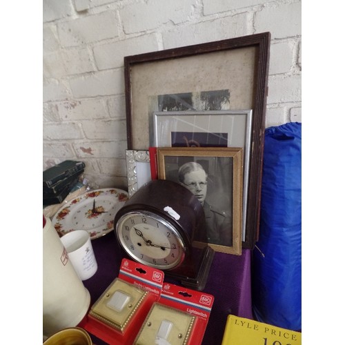 163 - LARGE CORNER MIXED LOT. INC CERAMICS, PICTURES, BOOKS, VINTAGE ITEMS, HOUSEHOLD ETC ETC.