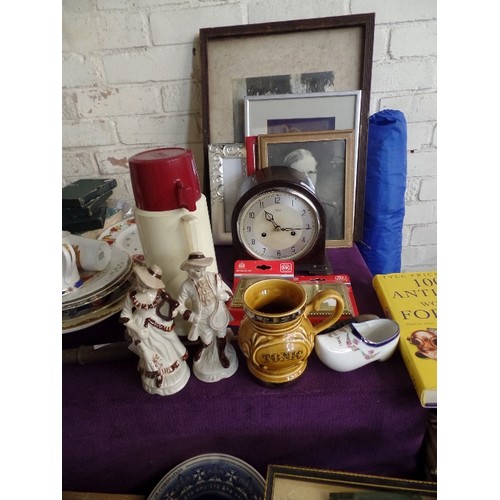 163 - LARGE CORNER MIXED LOT. INC CERAMICS, PICTURES, BOOKS, VINTAGE ITEMS, HOUSEHOLD ETC ETC.