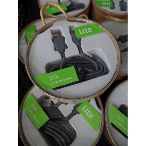 189 - NEW/PACKAGED LITE-LINK USB, 1M LIGHTNING CABLE. FOR IPHONE