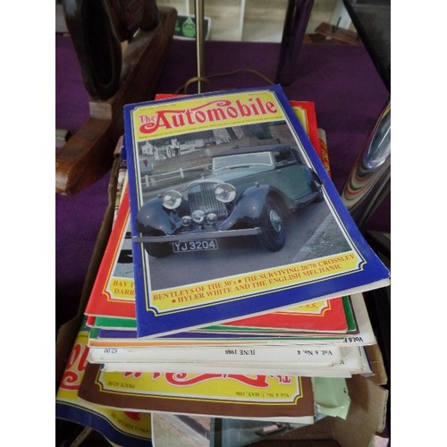 193 - CAR INTEREST. SET OF VINTAGE 'MOTOR REPAIR & OVERHAULING' BOOKS, ALSO QUANTITY OF MAGAZINES 'THE AUT... 