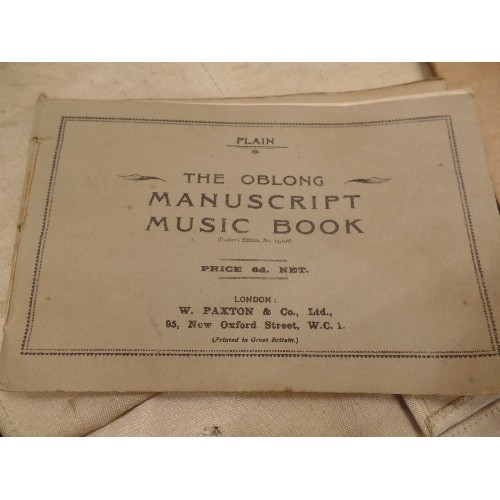 268 - QUANTITY OF VINTAGE MUSIC BOOKS, MUSIC SHEETS.