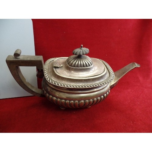 324 - BOX OF VINTAGE ODDMENTS. INC WEMBLEY GAME, SILVER-PLATE TEAPOT, CUTLERY, ORNAMENTS ETC.