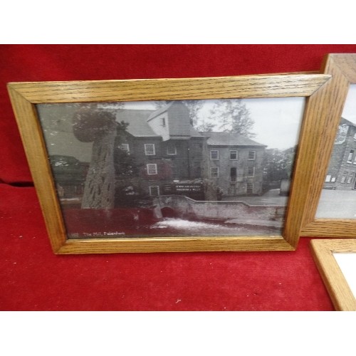 310 - 4 X FRAMED/GLAZED PHOTOGRAPHS OF FAKENHAM. B&W