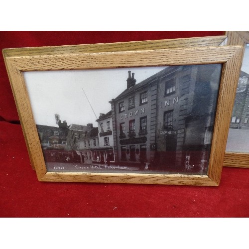 310 - 4 X FRAMED/GLAZED PHOTOGRAPHS OF FAKENHAM. B&W