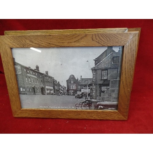 310 - 4 X FRAMED/GLAZED PHOTOGRAPHS OF FAKENHAM. B&W