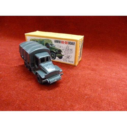 52 - VINTAGE AIRFIX HO-00 SCALE. 6X6 MILITARY TRUCK. ORIGINAL BOX.