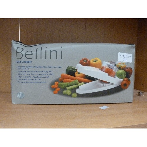 374 - BELLINI KITCHEN MULTI CHOPPER. WITH BOX. APPEARS UNUSED.