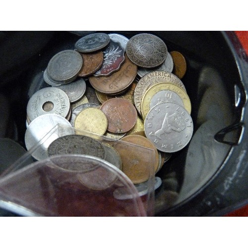 9 - 2 TUBS OF FOREIGN COINAGE