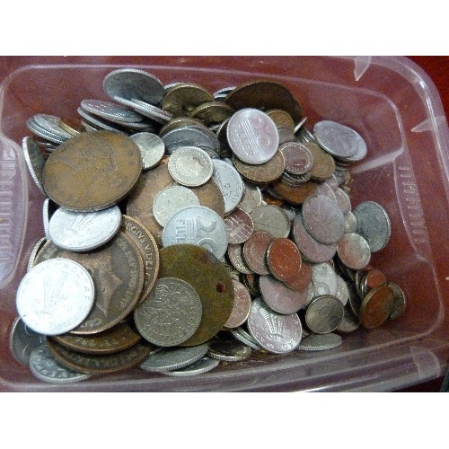 9 - 2 TUBS OF FOREIGN COINAGE