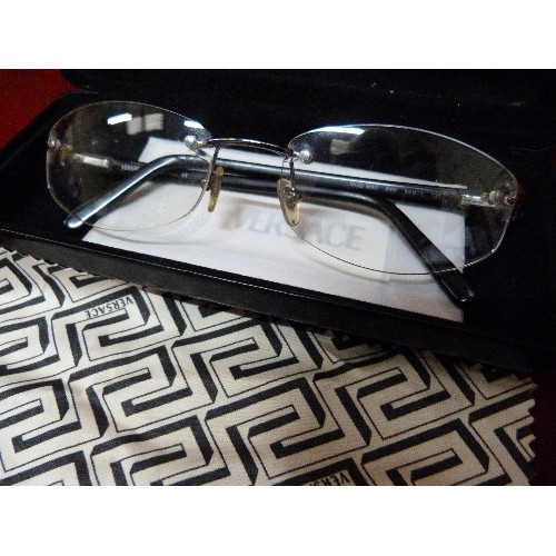 14 - PAIR OF VERSACE DEGINER GLASSES WITH CASE