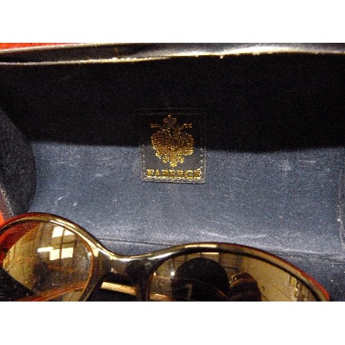 15 - PAIR OF FABERGE DESIGNER SUNGLASSES IN CASE