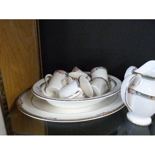 174 - PART SET OF ROYAL DOULTON DARJEELING  INCLUDING  TUREEN, GRAVY BOAT, CUPS ETC