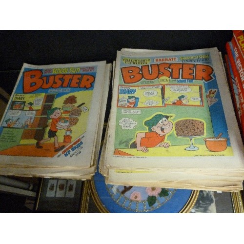 177 - QUANTITY OF VINTAGE BUSTER COMICS AND OTHER ANNUALS INCLUDING DANDY, THE VICTOR BOOK FOR BOYS, PLAYH... 