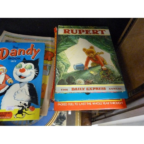 177 - QUANTITY OF VINTAGE BUSTER COMICS AND OTHER ANNUALS INCLUDING DANDY, THE VICTOR BOOK FOR BOYS, PLAYH... 