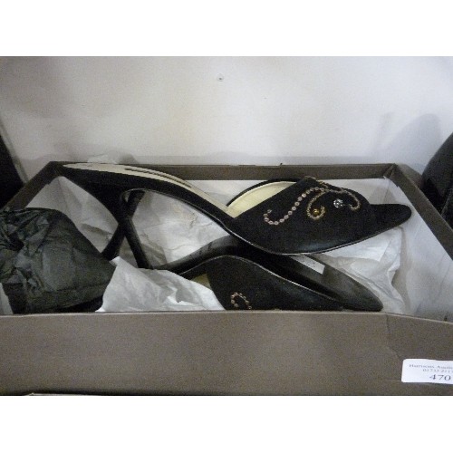 470 - BRUNO MAGLI SIZE 7 LADIES SHOES, SOLE REVIVER SIZE 5 , GEORGE ULTRA COMFORT SIZE 5 AND F &F BOOTS SI... 