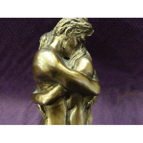 100 - EMBRACING NUDES IN BRONZE FINISH. FROM AN ORIGINAL BY FRITH SCULPTURE. UK.