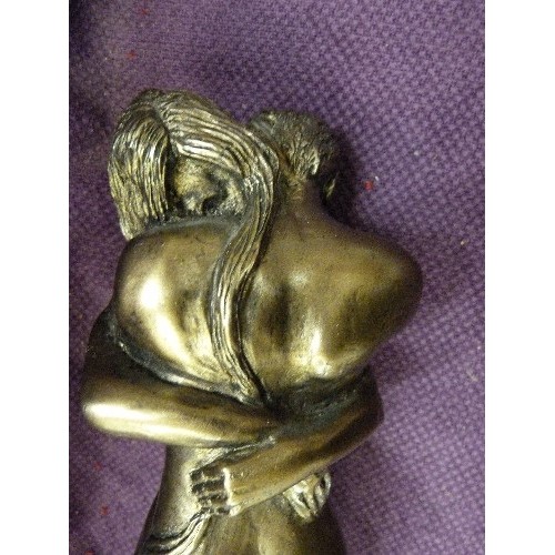 100 - EMBRACING NUDES IN BRONZE FINISH. FROM AN ORIGINAL BY FRITH SCULPTURE. UK.