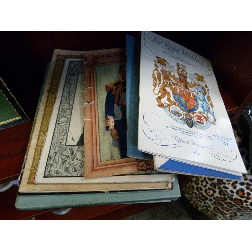 379 - VINTAGE ROYAL COMMEMORATIVE BOOKLETS. KING GEORGE VI AND QUEEN ELIZABETH, CORONATION PAGEANT PROGRAM... 